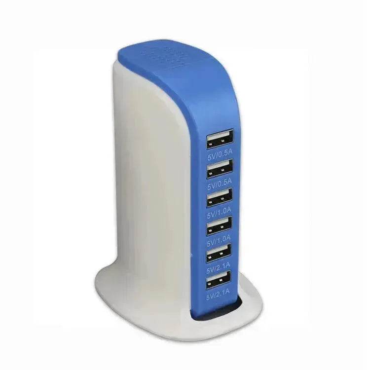 6 Port USB Sailboat Power Strip Charger - www.Shopthatapp.com