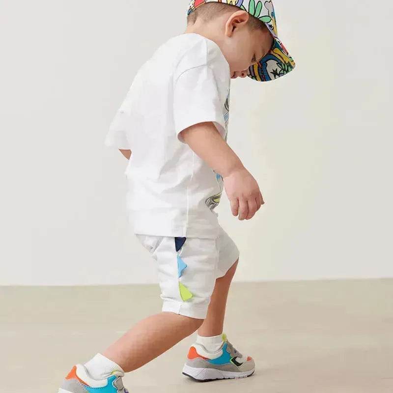 Boys' Short-sleeved Cartoon Cute Short Sleeve Shorts Two-piece  for boys - www.Shopthatapp.com
