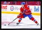 Cole Caufield Montreal Canadiens Framed 20x29 Passing Puck Canvas - www.Shopthatapp.com