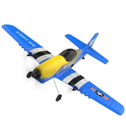 P51D Mustang Glider RC Plane KF602 with EPP Foam, Dual Motors, 20 Min Flight - www.Shopthatapp.com