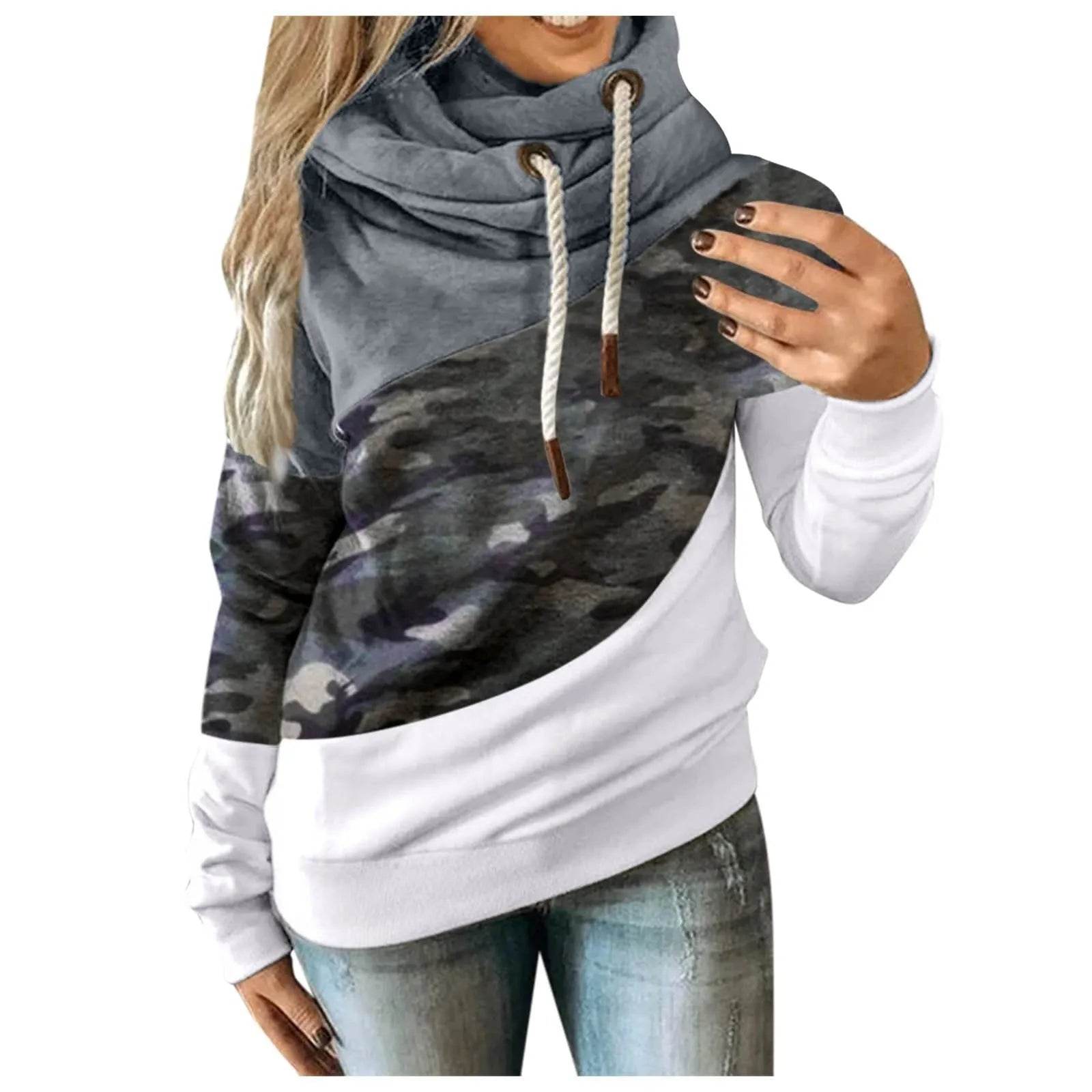 Casual Fashion Women Camouflage Winter hoodie Sweatshirt Pullover Top - www.Shopthatapp.com