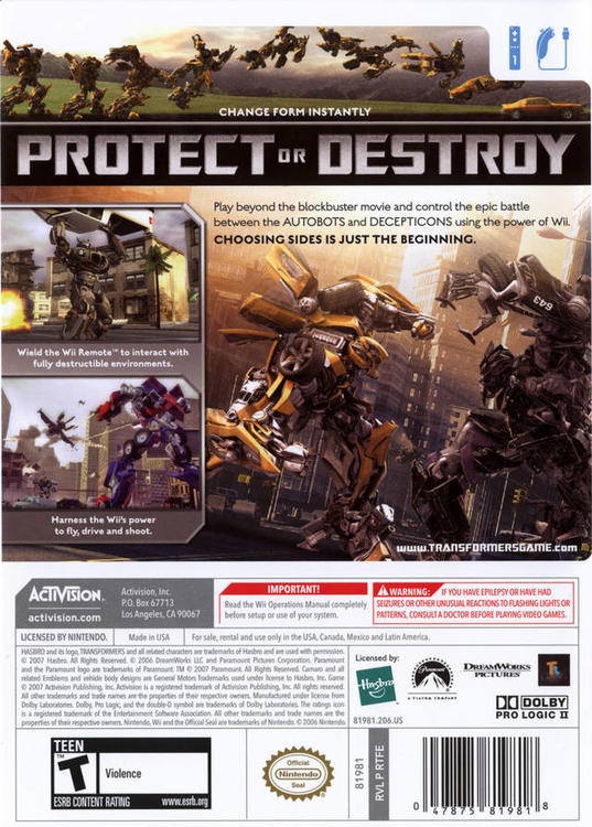 Transformers: Ultimate Battle Edition (usagé) - www.Shopthatapp.com