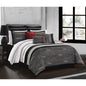 Parure de lit tissée 7 pièces King Zumi