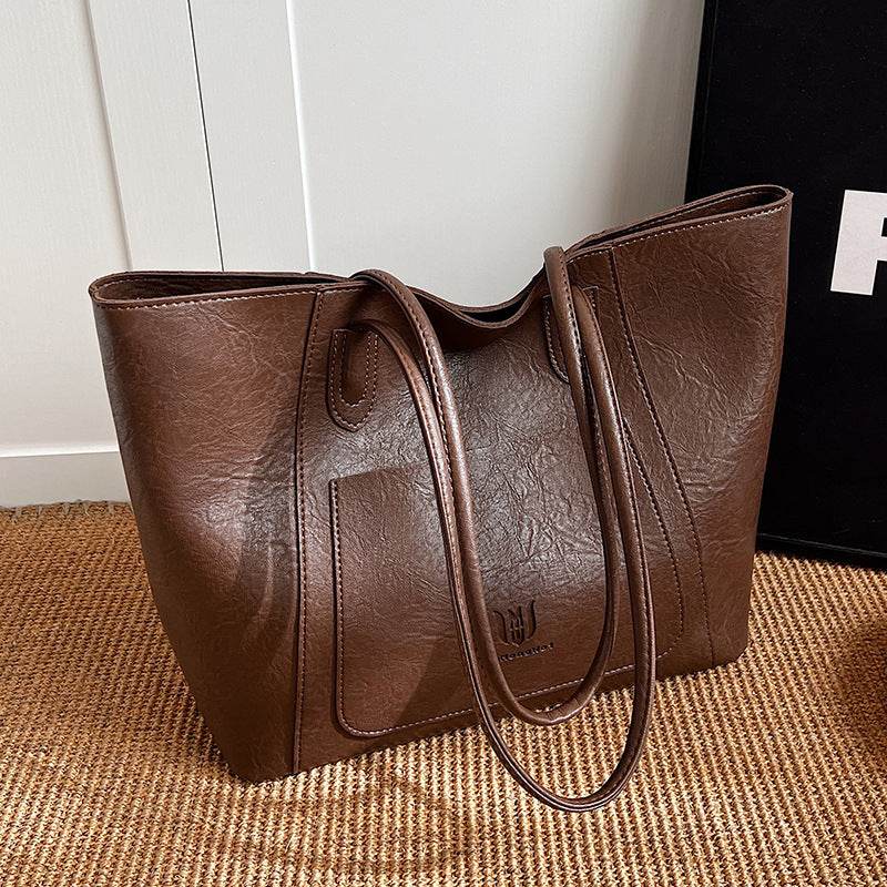 Casual Retro Shoulder Bag Texture Class Commuter Tote - www.Shopthatapp.com
