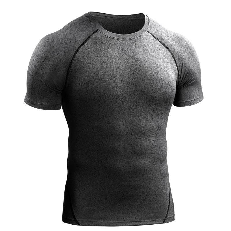Quick Drying Men Short Sleeve Exercise Running Workout T-shirt Top - www.Shopthatapp.com