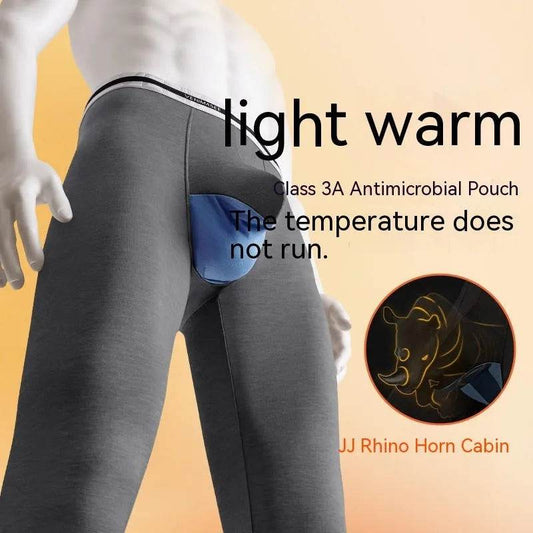Rhinoceros Horn Big Bag Autumn Long John Pouch panties men's underwear - www.Shopthatapp.com