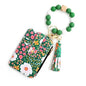 Women's Flora Print Tassel Leather Card Holder Wallet - www.Shopthatapp.com