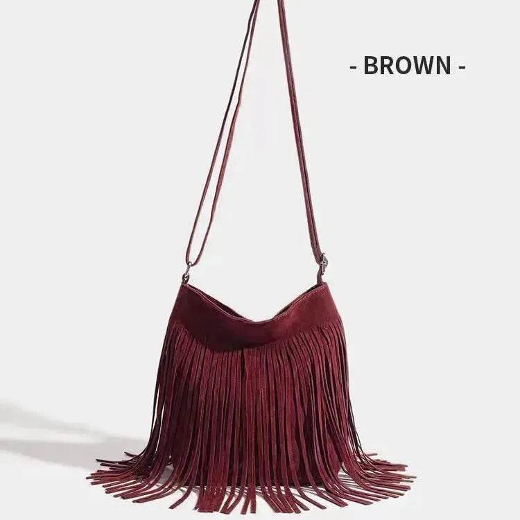 Artistic Tassel fringe Messenger Bag Simple And Popular Shoulder Bag - www.Shopthatapp.com