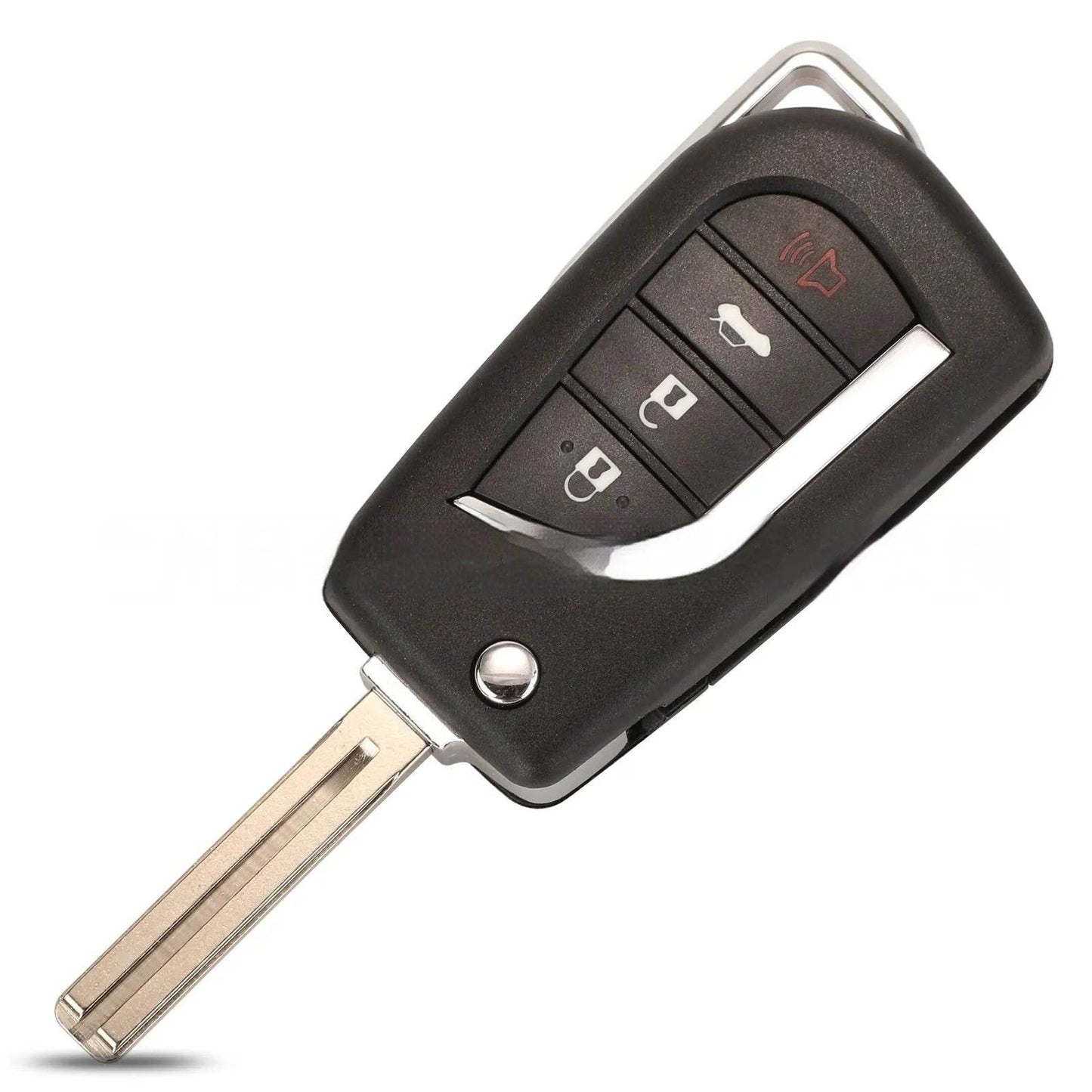 Folding Key Shell Camry Reeling Ruizhi Highlander Remote Control Key Shell 4 Keys - www.Shopthatapp.com
