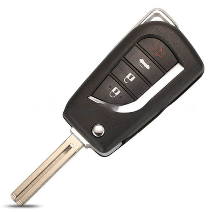 Folding Key Shell Camry Reeling Ruizhi Highlander Remote Control Key Shell 4 Keys - www.Shopthatapp.com