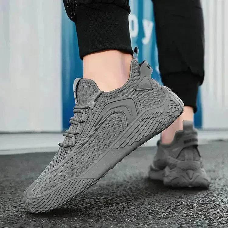 Breathable Flying Mesh Sports Shoes Casual Lightweight Lace-up Sneakers For Men - www.Shopthatapp.com
