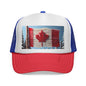 Canada Flag Trucker Cap, Patriotic Snapback Hat, Outdoor Cap, Summer Festival Gear, Perfect Gift for Canadians