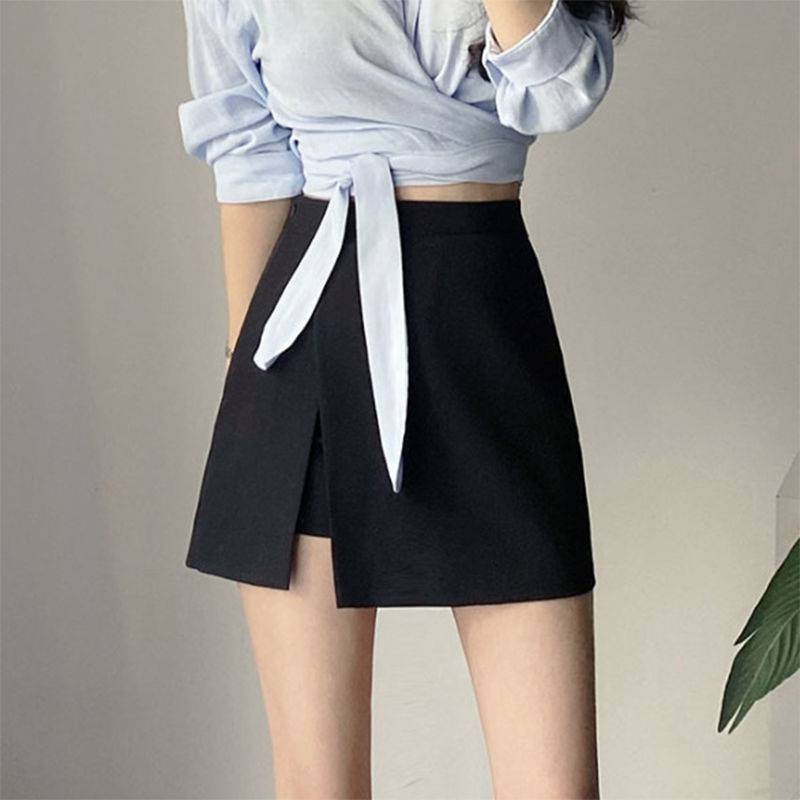 Elegant Hip Side Slit Mini Skirt for women - www.Shopthatapp.com