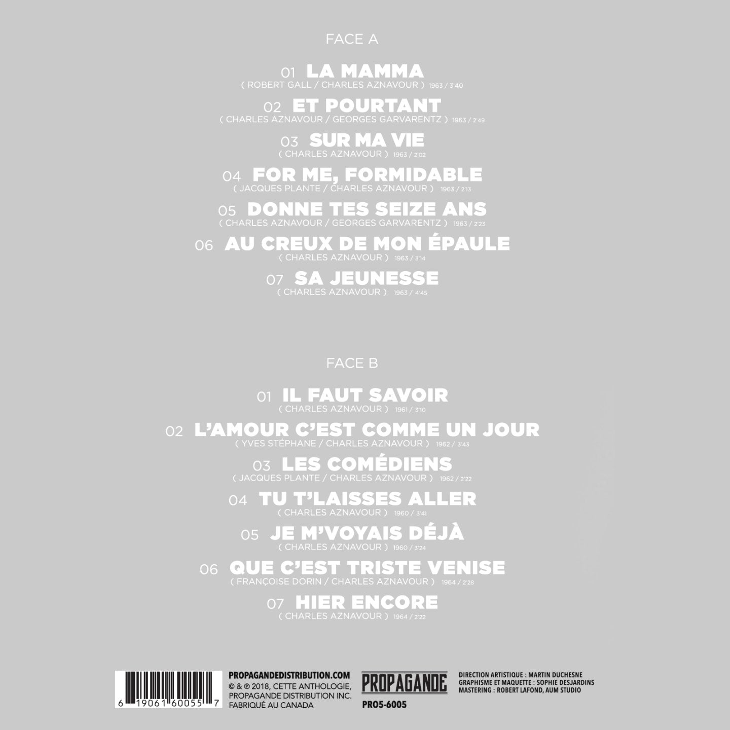 Charles Aznavour / Sur ma vie - LP - www.Shopthatapp.com