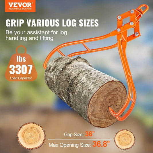 VEVOR Sturdy Harden Steel Timber Claw Hook Rotation Log Tong - www.Shopthatapp.com