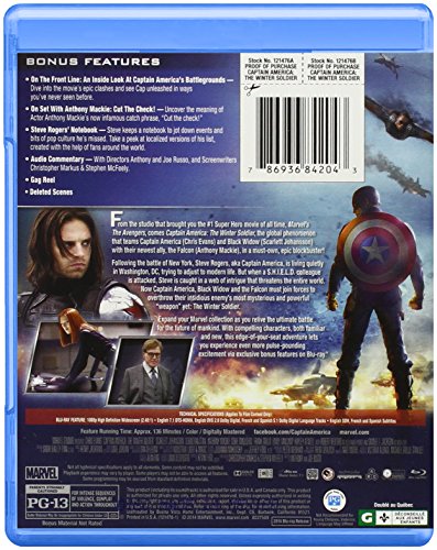 Captain America: The Winter Soldier - Blu-Ray (Used) - www.Shopthatapp.com