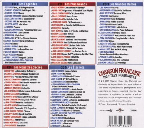 CHANSON FRANÇAISE: 100 TITRES INOUBLIABLES - CD (Used) - www.Shopthatapp.com
