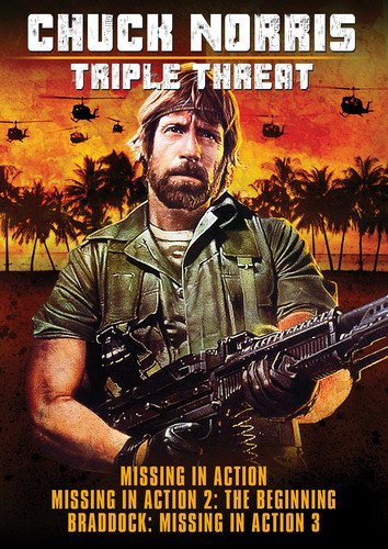 Chuck Norris: Triple Threat - Missing In Action / Missing In Action 2: The Beginning / Braddock: Missing In Action 3 - www.Shopthatapp.com