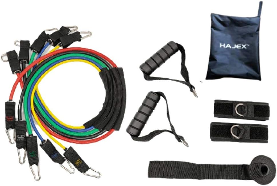 11Pcs Resistance Exercise Bands Set - www.Shopthatapp.com