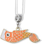 Koi Fisch Coi Charm Schlangenkette Halskette