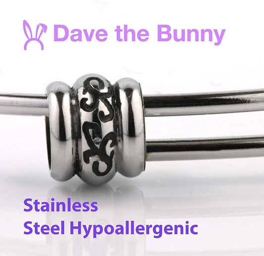 Emerald Park Jewelry I Love (Heart) Sewing Charm Fancy Bangle - www.Shopthatapp.com