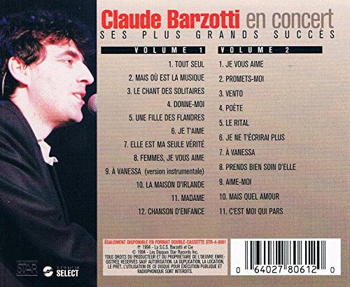 Claude Barzotti / En Concert - CD (Used)