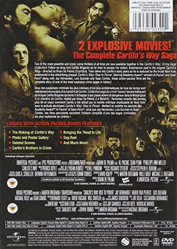 Carlito's Way: Crime Saga Collection (Carlito's Way / Carlito's Way Rise To Power) - DVD - www.Shopthatapp.com
