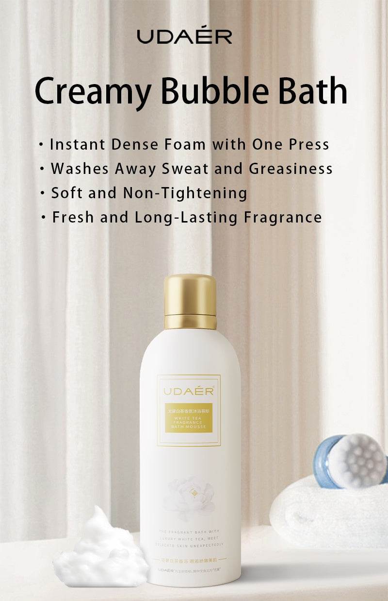 UDAER Cream Bubble Bath Hydrating Shower Gel Gentle Cleansing Body Wash - www.Shopthatapp.com