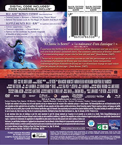 Aladdin - Blu-Ray/DVD - www.Shopthatapp.com