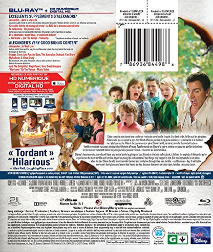 Alexandre et sa Journée Épouvantablement Terrible, Horrible et Affreuse [Blu-ray + Digital HD] (Bilingual) - www.Shopthatapp.com