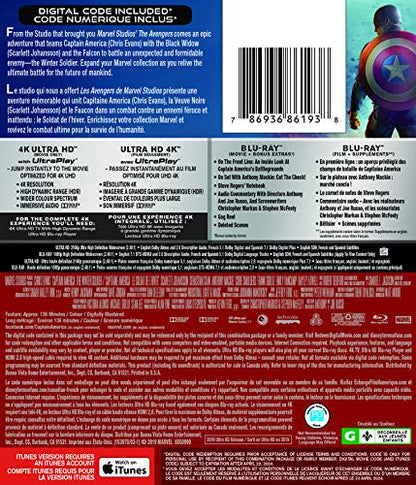 Captain America / The Winter Soldier - 4K/Blu-Ray - www.Shopthatapp.com