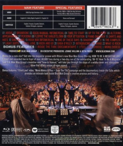 Blue Man Group: How to Be a Megastar 2.1 [Blu-ray] - www.Shopthatapp.com