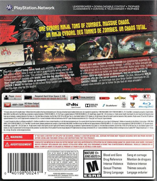 Yaiba: Ninja Gaiden Z (usagé) - www.Shopthatapp.com