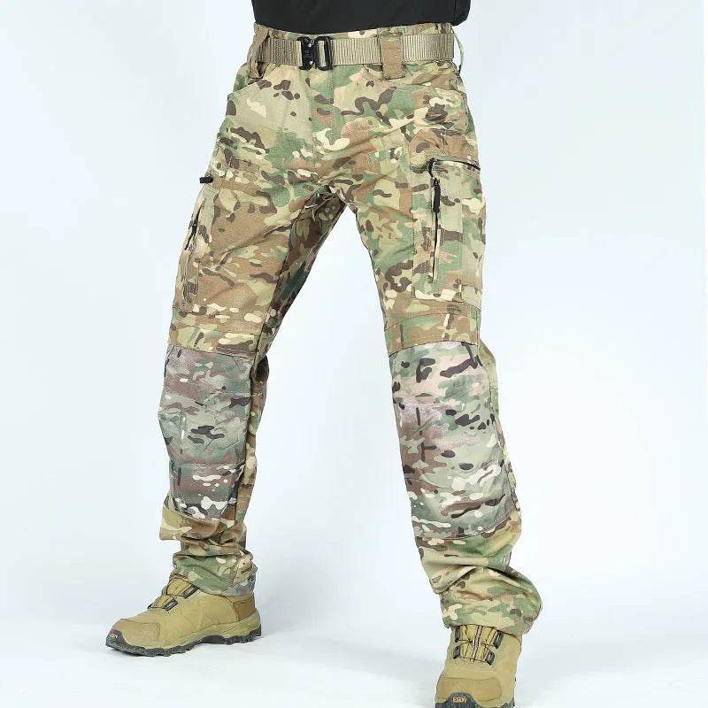 P40 Tactical Knee Pads Men Cargo Pant Trousers Training Military Fans Wear-resistant Breathable Multi-pocket - www.Shopthatapp.com