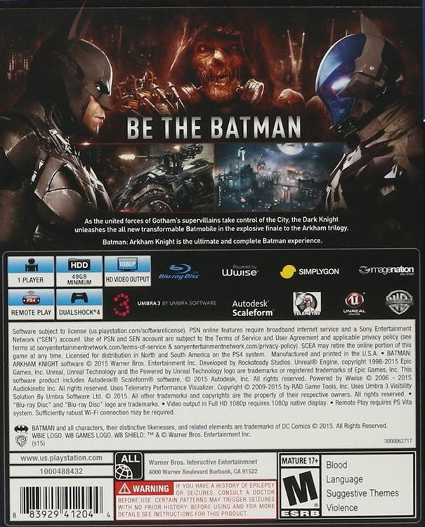 BATMAN ARKHAM KNIGHT (usagé) - www.Shopthatapp.com