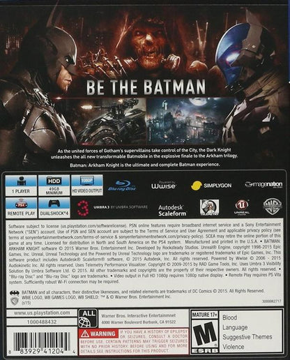 BATMAN ARKHAM KNIGHT (usagé) - www.Shopthatapp.com