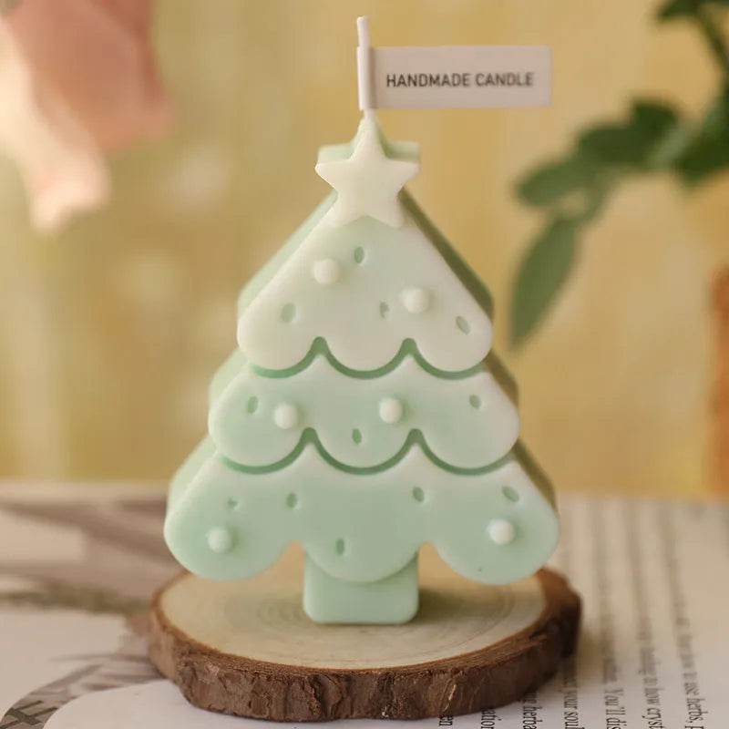 Christmas Tree Silicone Molds For DIY Christmas Creative Atmosphere Decoration Handmade Fragrant Candles - www.Shopthatapp.com