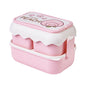 Cute Double Layered Kids Plastic Lunch Box - www.Shopthatapp.com