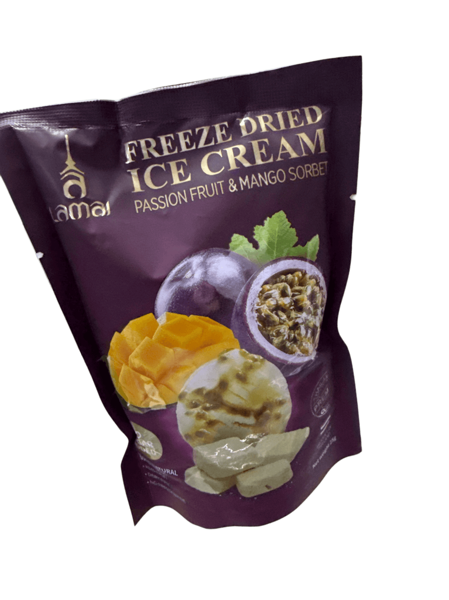 Freeze Dried Ice Cream Passion Fruit and Mango Sorbet 25G - Thailand Edition - www.Shopthatapp.com