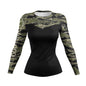 Printed Slim Fit Long Sleeve Workout Tops for Women - www.Shopthatapp.com