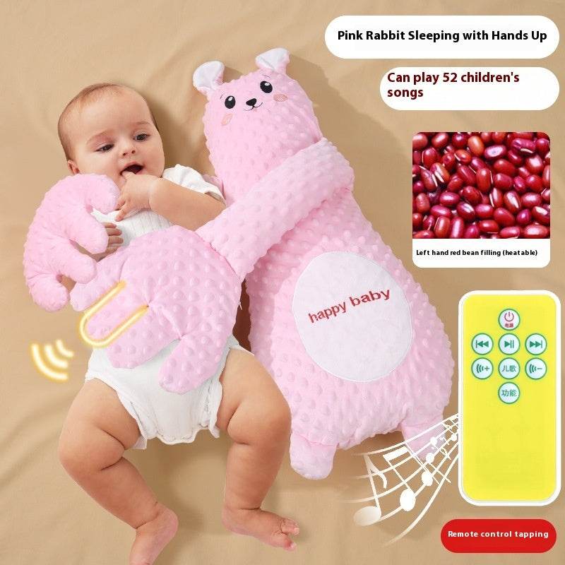 Infant Exhaust Pillow Hand Remote Controlled Soothing For Baby Sleep Cartoon Plush Toddler Comforting Hand - www.Shopthatapp.com