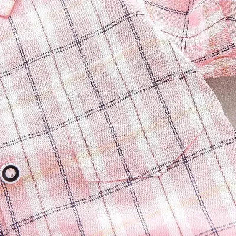 Children's Striped Shirt Denim Shorts Two-piece Set - www.Shopthatapp.com