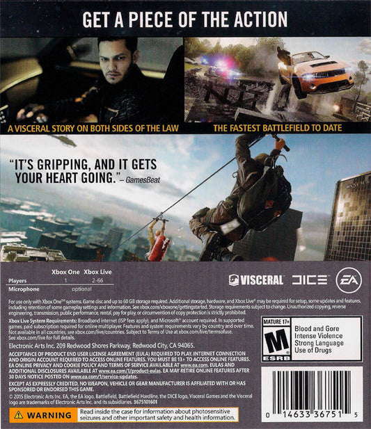Battlefield Hardline (usagé) - www.Shopthatapp.com