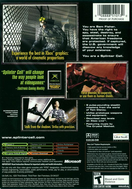 Tom Clancy's Splinter Cell - www.Shopthatapp.com