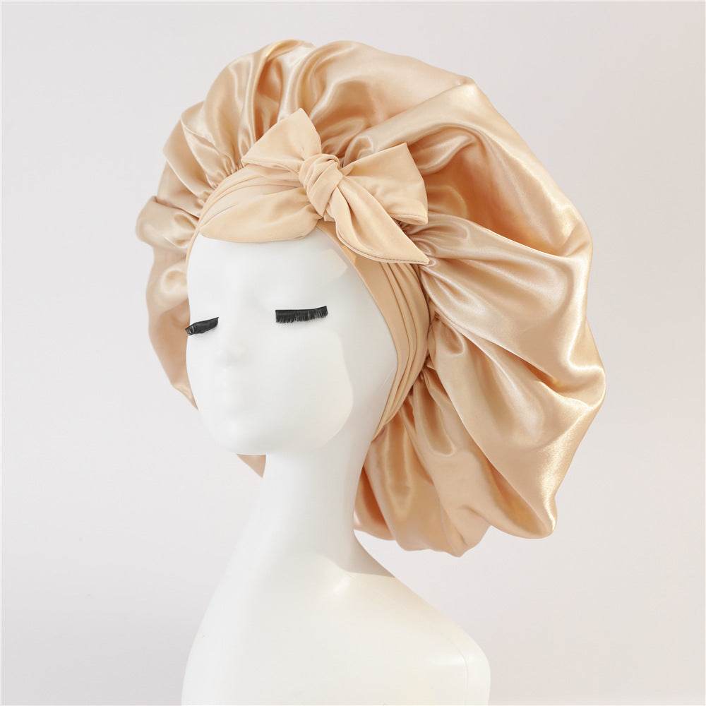 Silk Hair Bonnet For Sleeping Satin bonnet for curly hair - www.Shopthatapp.com