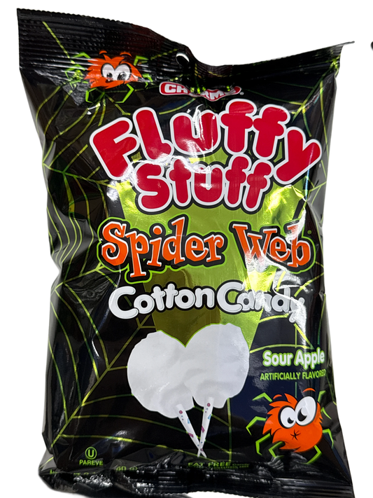 Charms Halloween Spiders Web Cotton Candy Sour Apple Flavour 60G - U.S Edition - www.Shopthatapp.com
