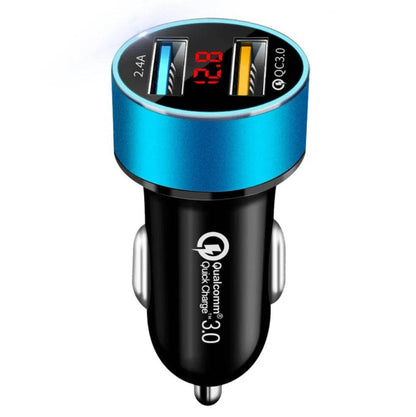 Fast Charging - Automobile Smart Digital LED display car charger - www.Shopthatapp.com