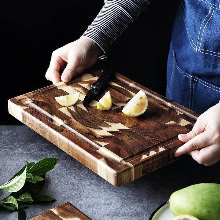 Luxury chopping board  Kitchen Household Parquet Solid Wood Cutting Board - www.Shopthatapp.com