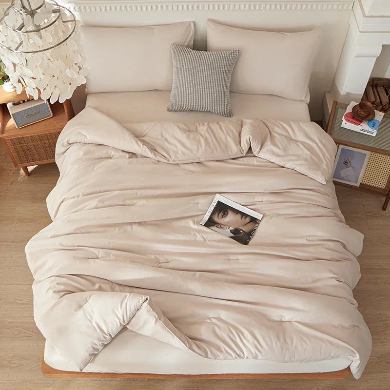 Cross-border Synthetic Quilt Four Seasons Duvet Insert Washed Cotton Brushed Duvet Insert Factory Foreign Trade Wholesale - www.Shopthatapp.com