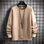 Suede Sweatshirt Men's Spring And Autumn New American Style Pullover - www.Shopthatapp.com